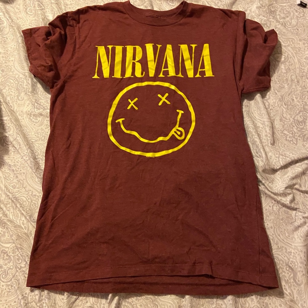 Nirvana Maroon Shirt